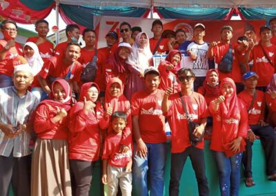 Jalan Sehat Peringatan 17 Agustus di Desa Banjarrejo.