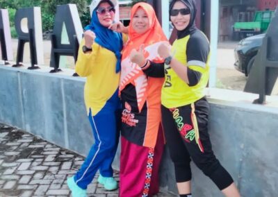 Senam Aerobik bersama Masyarakat Desa Banjarrejo